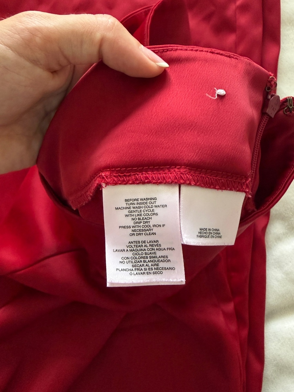 Anne Klein Red Satin Wide Leg Pants Women’s Size 4 - Picture 5 of 6